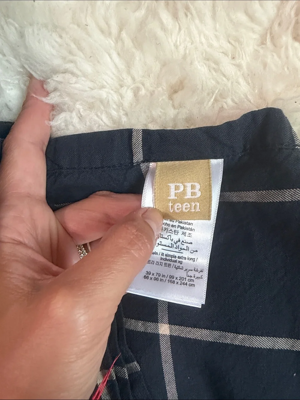 Pottery Barn Twin Flat Sheet
